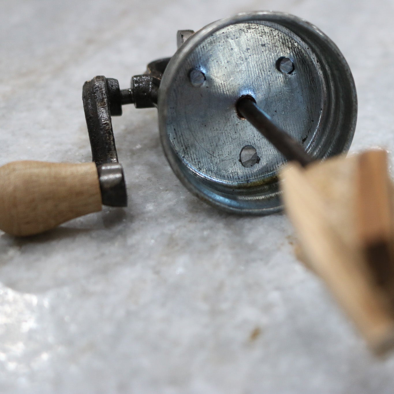 Vintage Reproduction Audrey's Glass Mason Butter Churn Jar