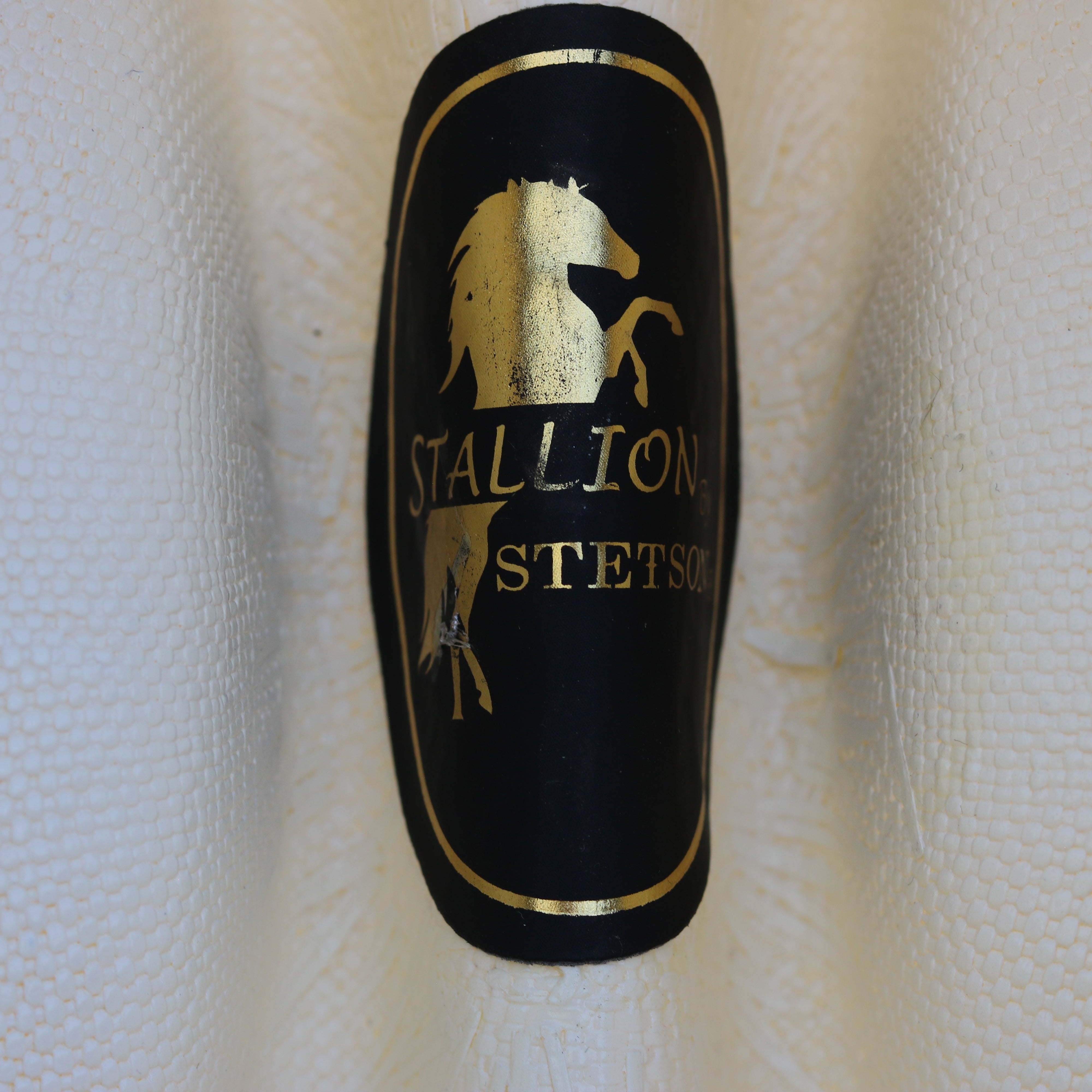 Vintage Stallion by Stetson White Straw Cowboy Hat – Size Small – Western Hat
