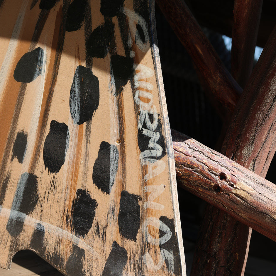 Natural Log Trout Fish Armchair Depicting a Realistic Rainbow Trout as the seat