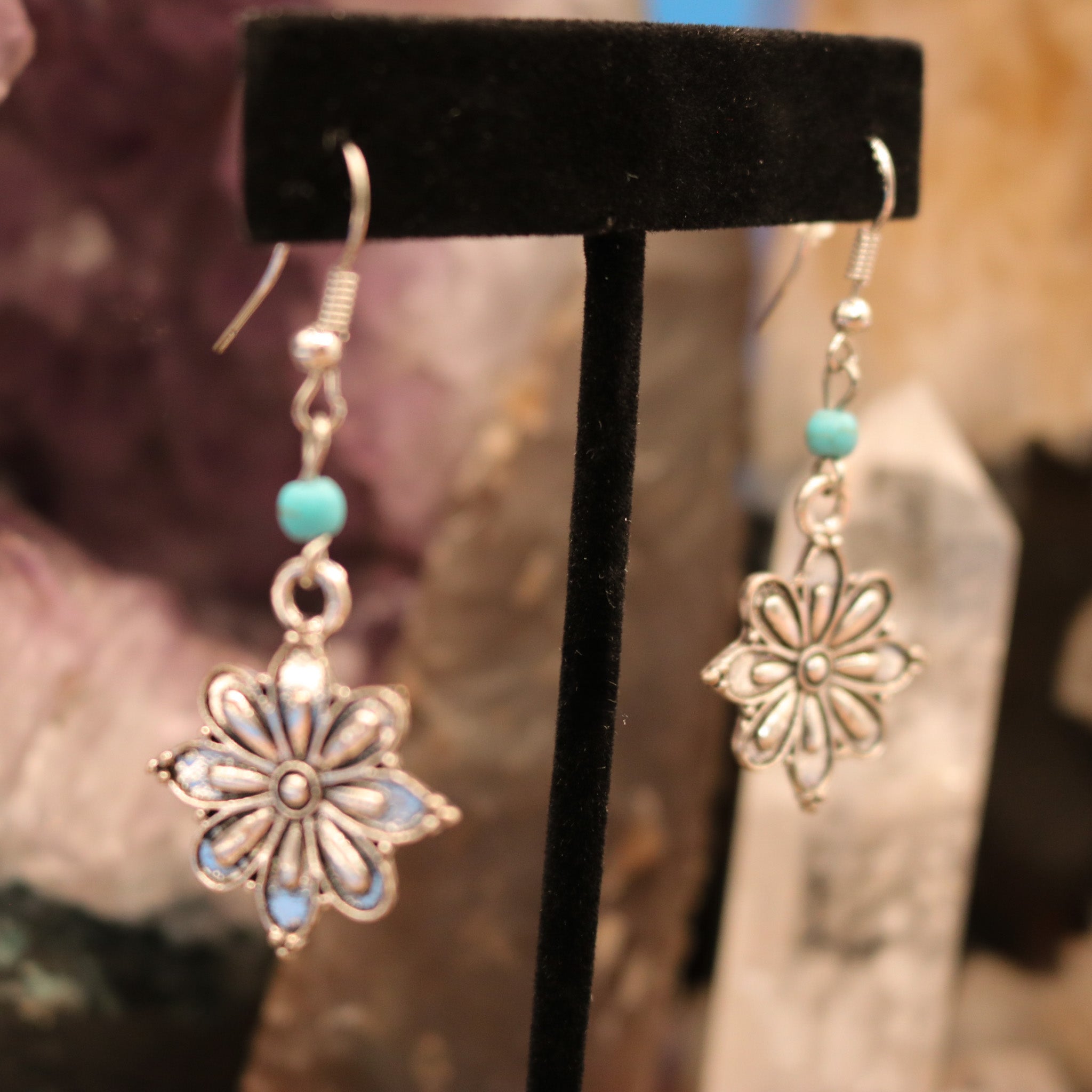 Blossom Flower Dangling Earrings