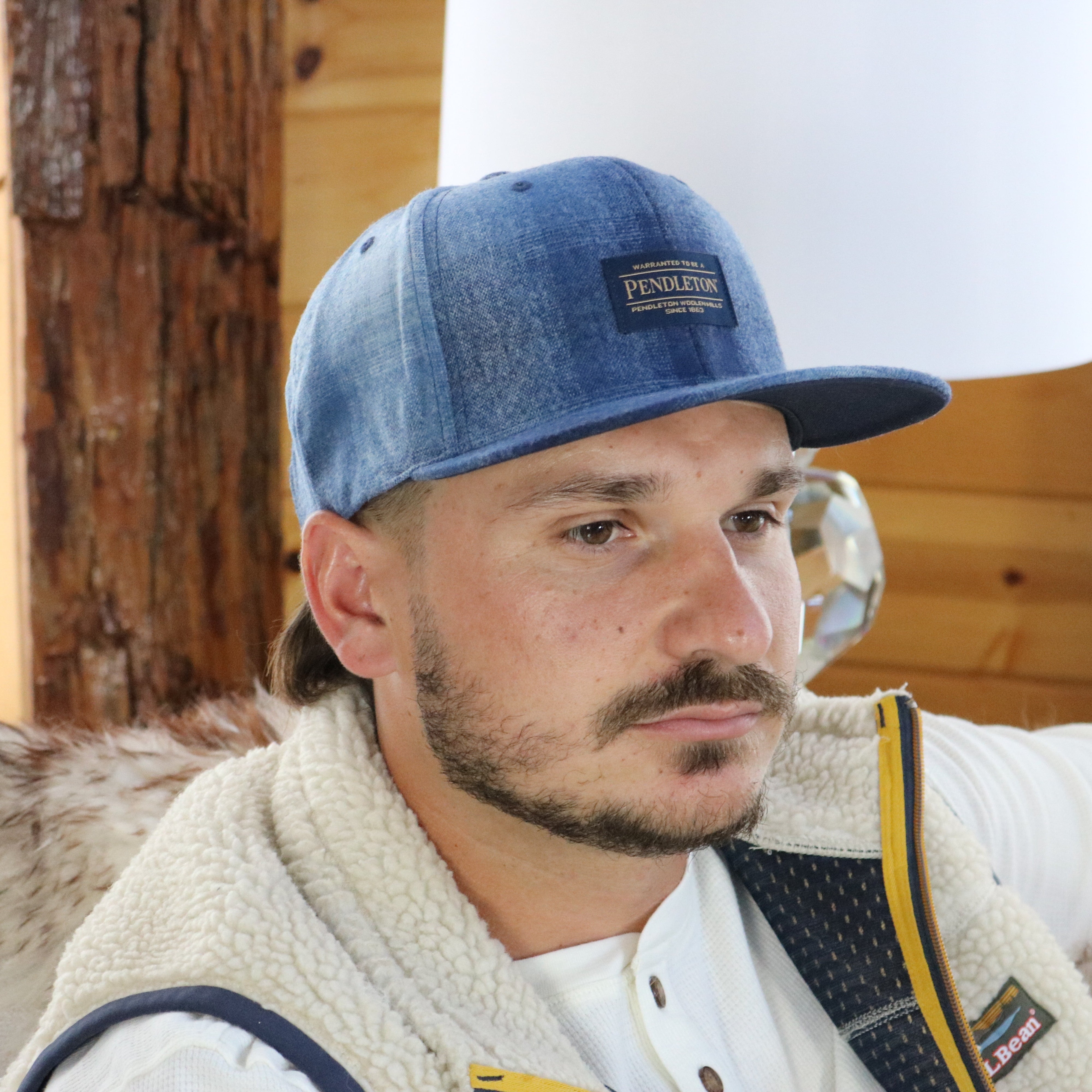 Pendleton Plaid Flat Brim Snap Back