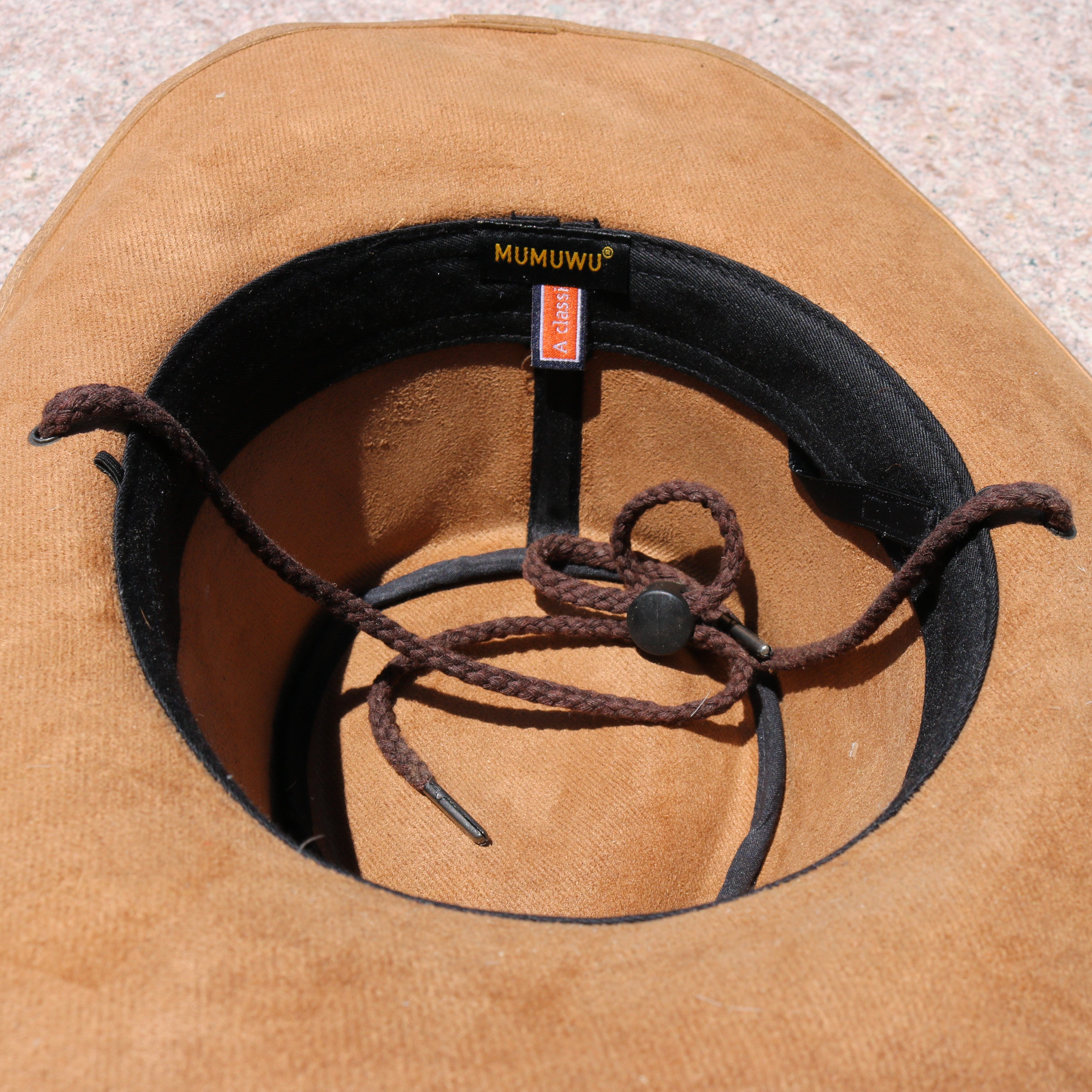 MUMUWU Leather Western Cowboy Hat