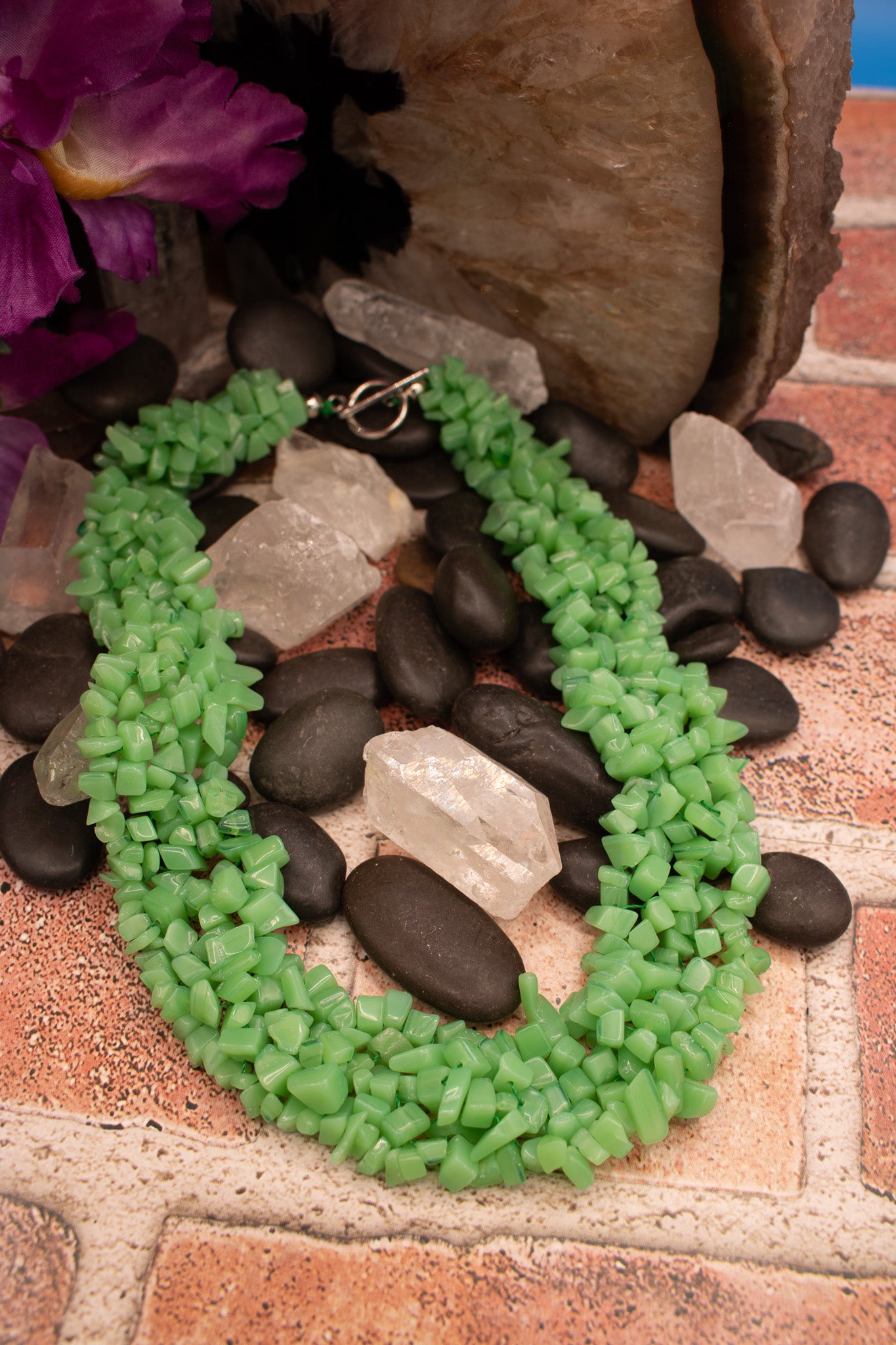 Healing Crystal Green Aventurine Choker Style Necklace