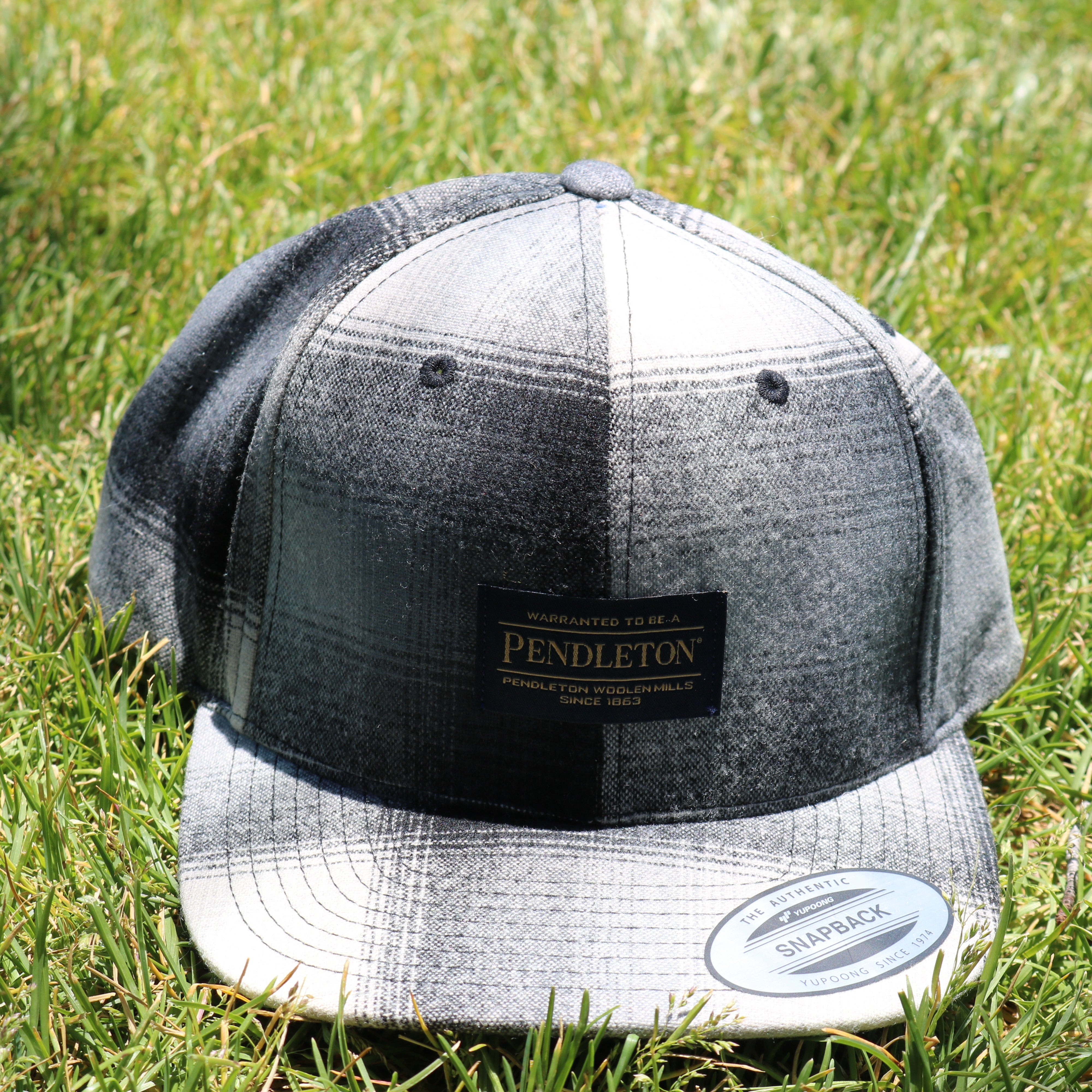 Pendleton Plaid Flat Brim Snap Back