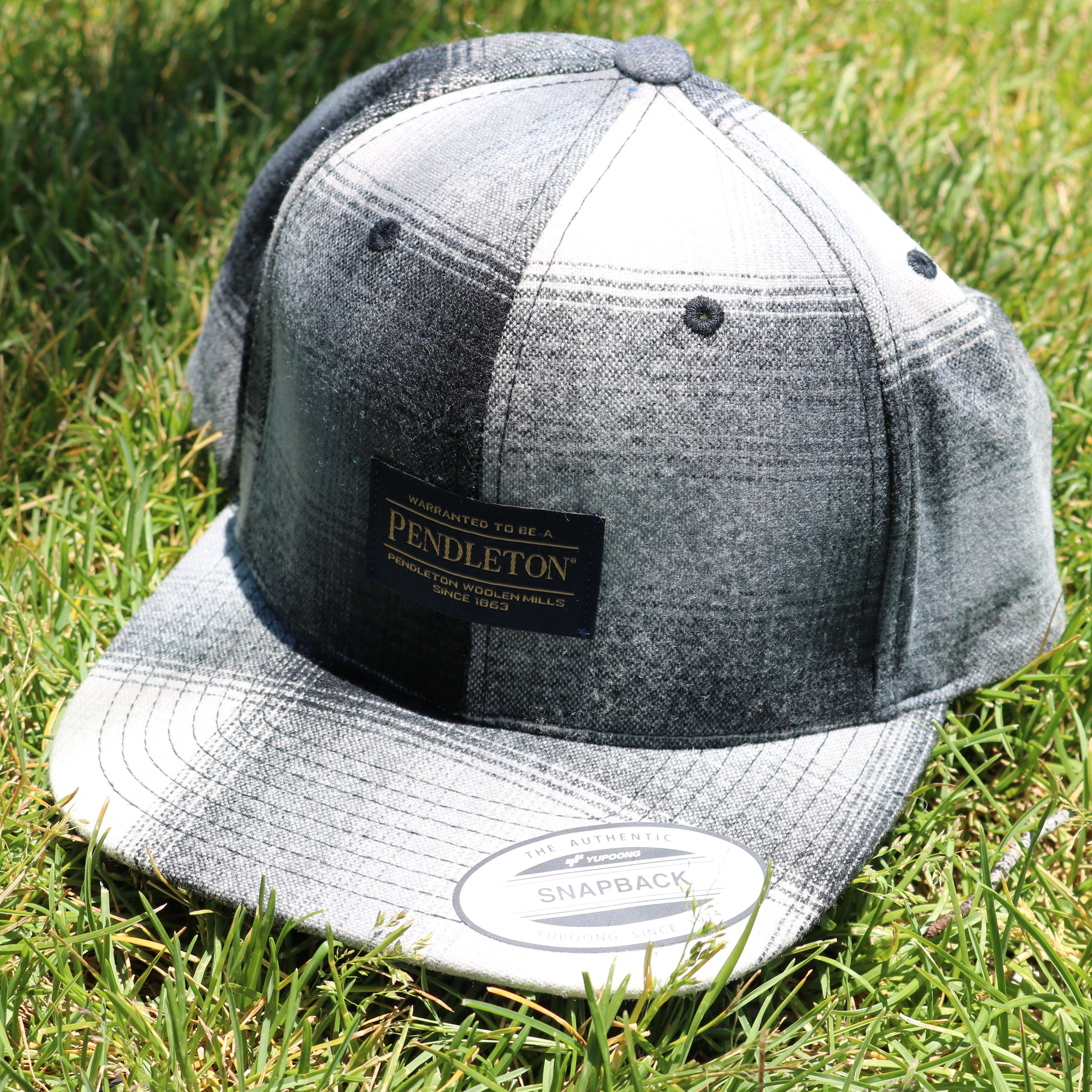 Pendleton Plaid Flat Brim Snap Back