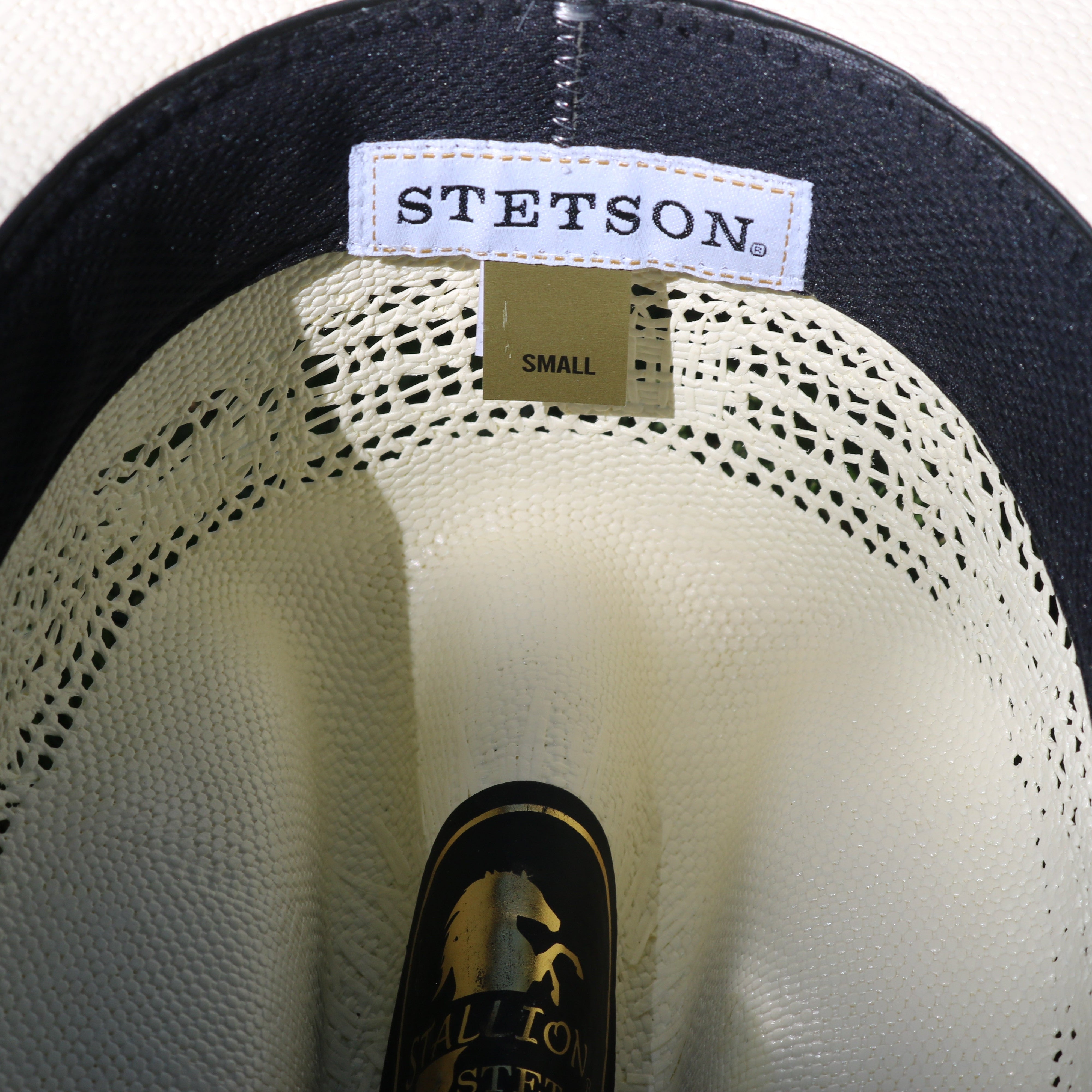 Vintage Stallion by Stetson White Straw Cowboy Hat – Size Small – Western Hat