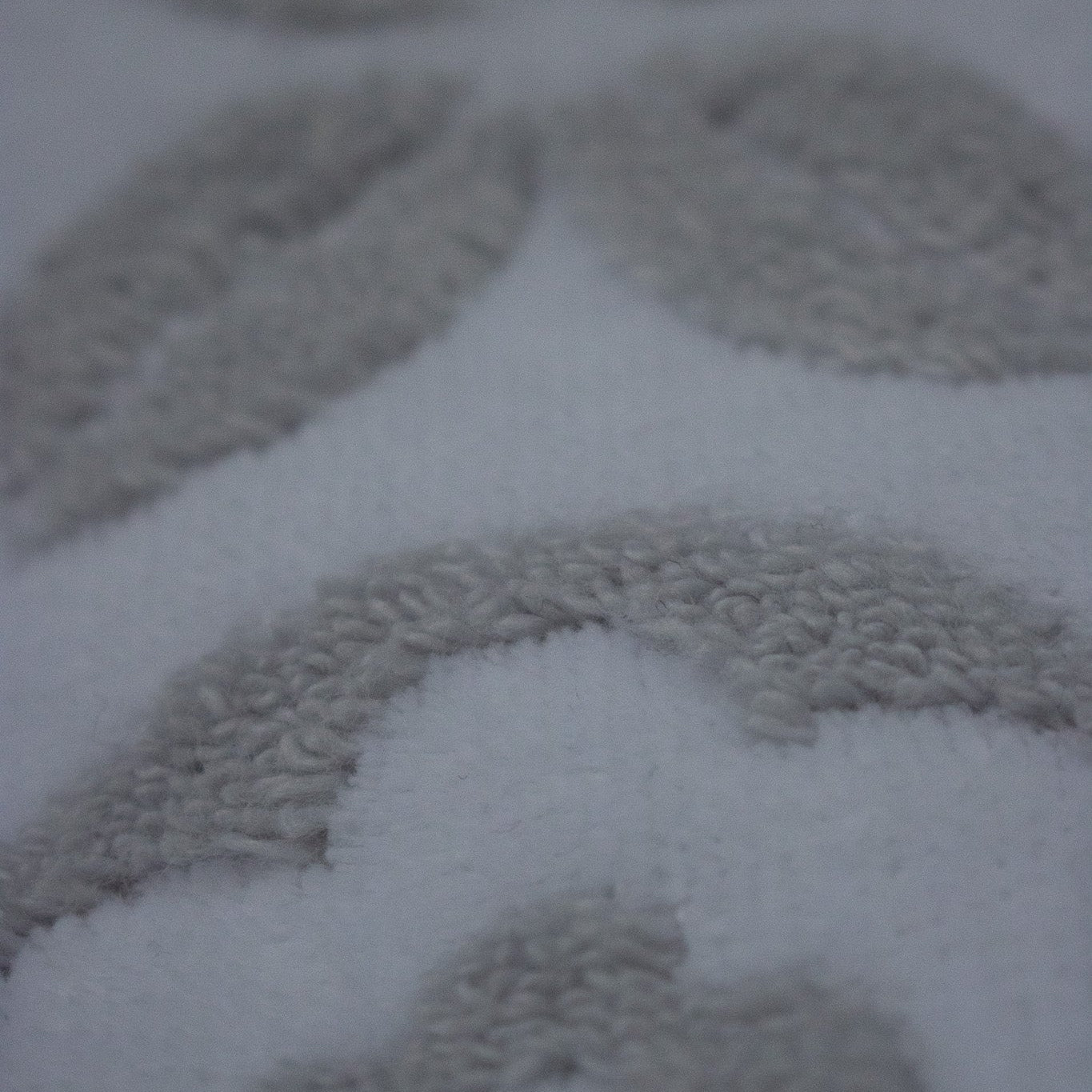Caro Home Set of 2 Hand Towels White with Gray Flowers