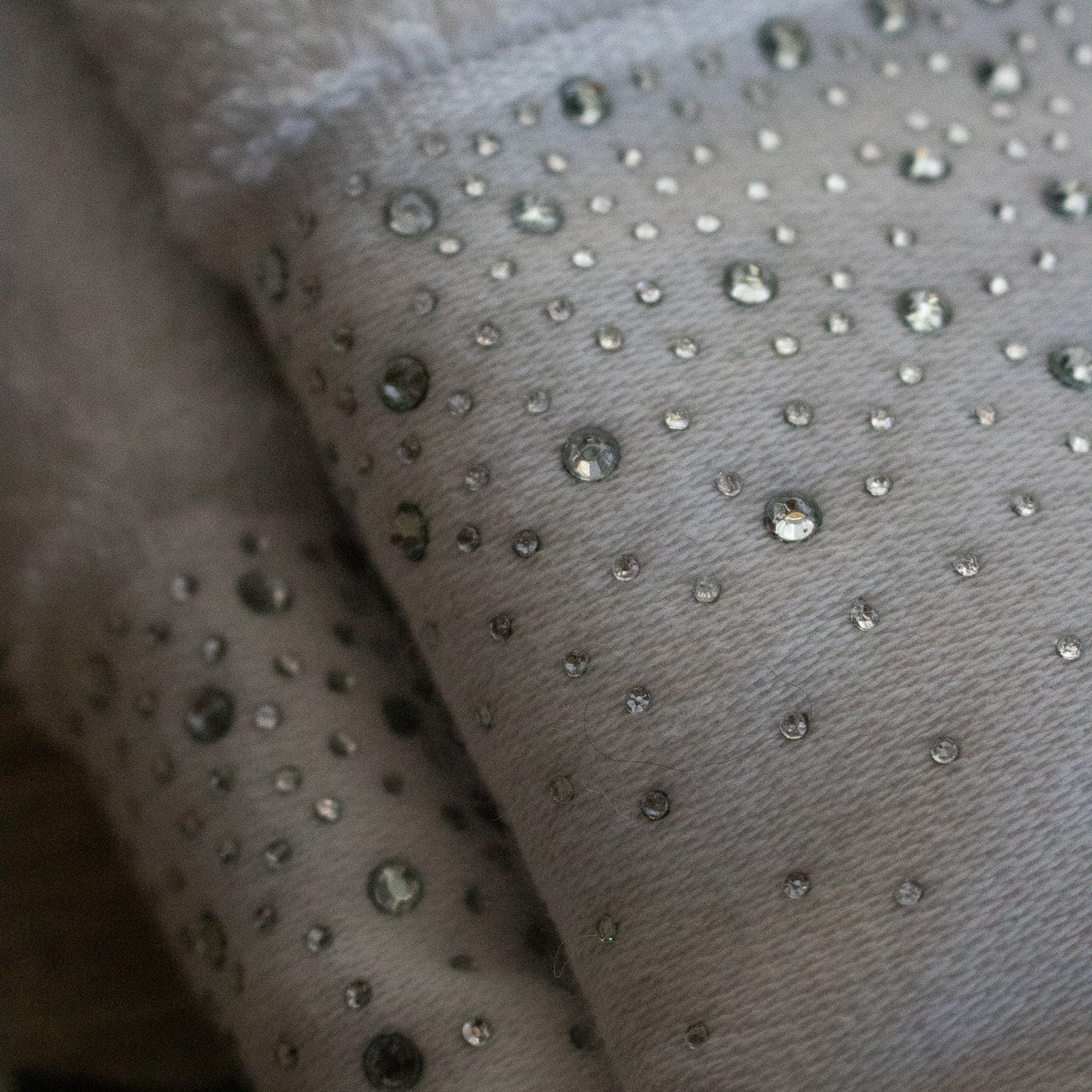 Grammercy Studio Set of 2 White with Rhinestones Hand Towels