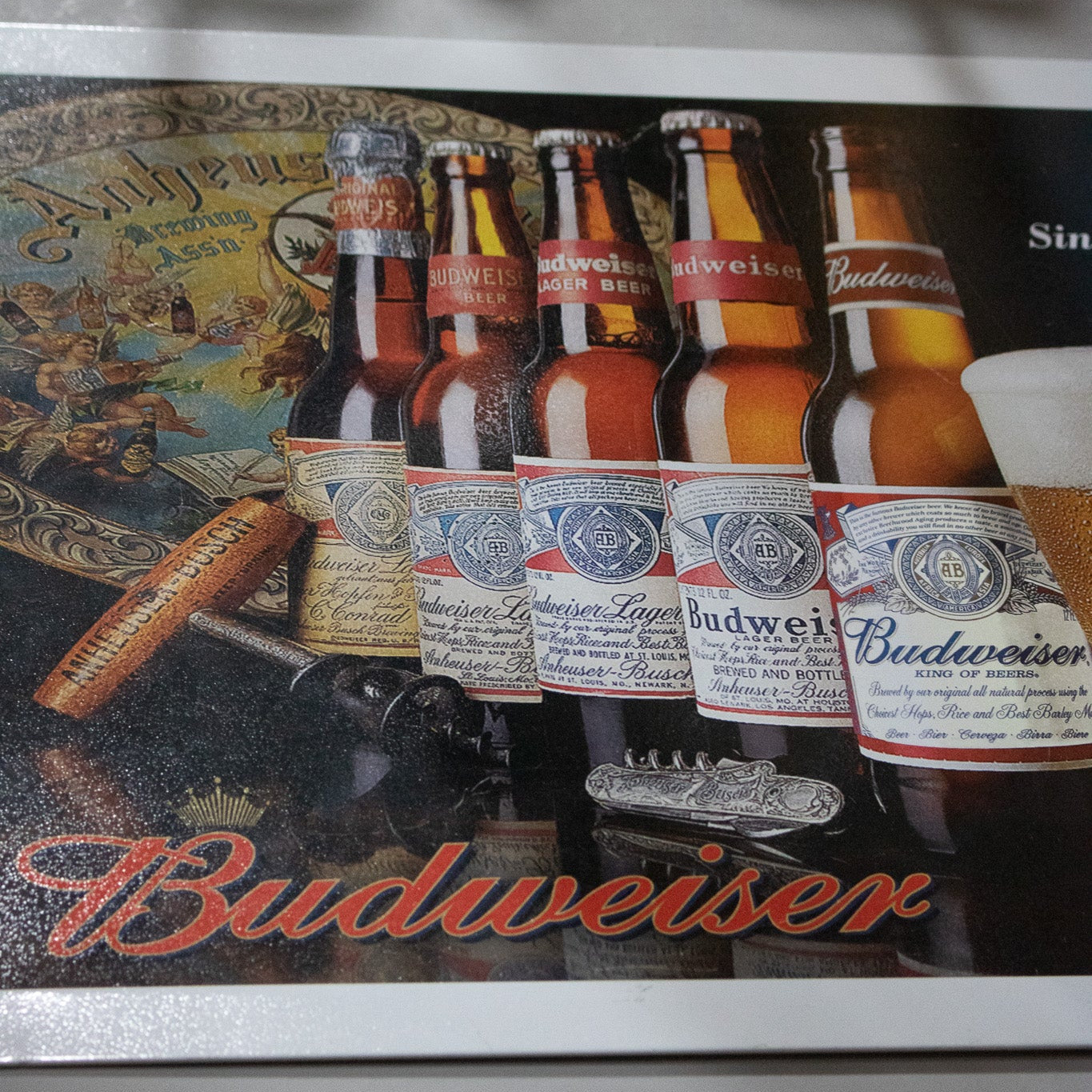 Budweiser Advertisement Tin