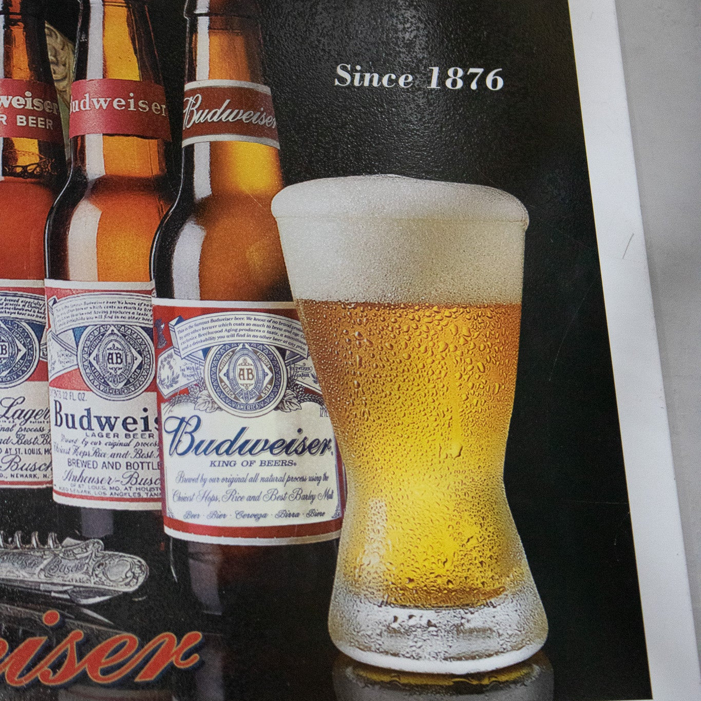 Budweiser Advertisement Tin