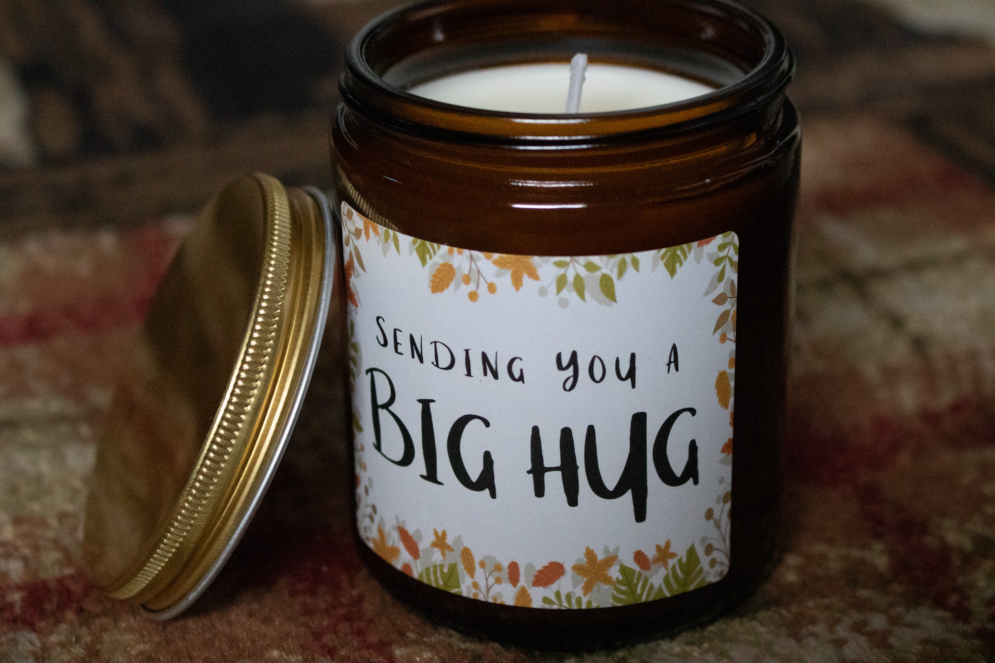 Enjoy the Good Times "Sending You a Big Hug" Lavender Candle