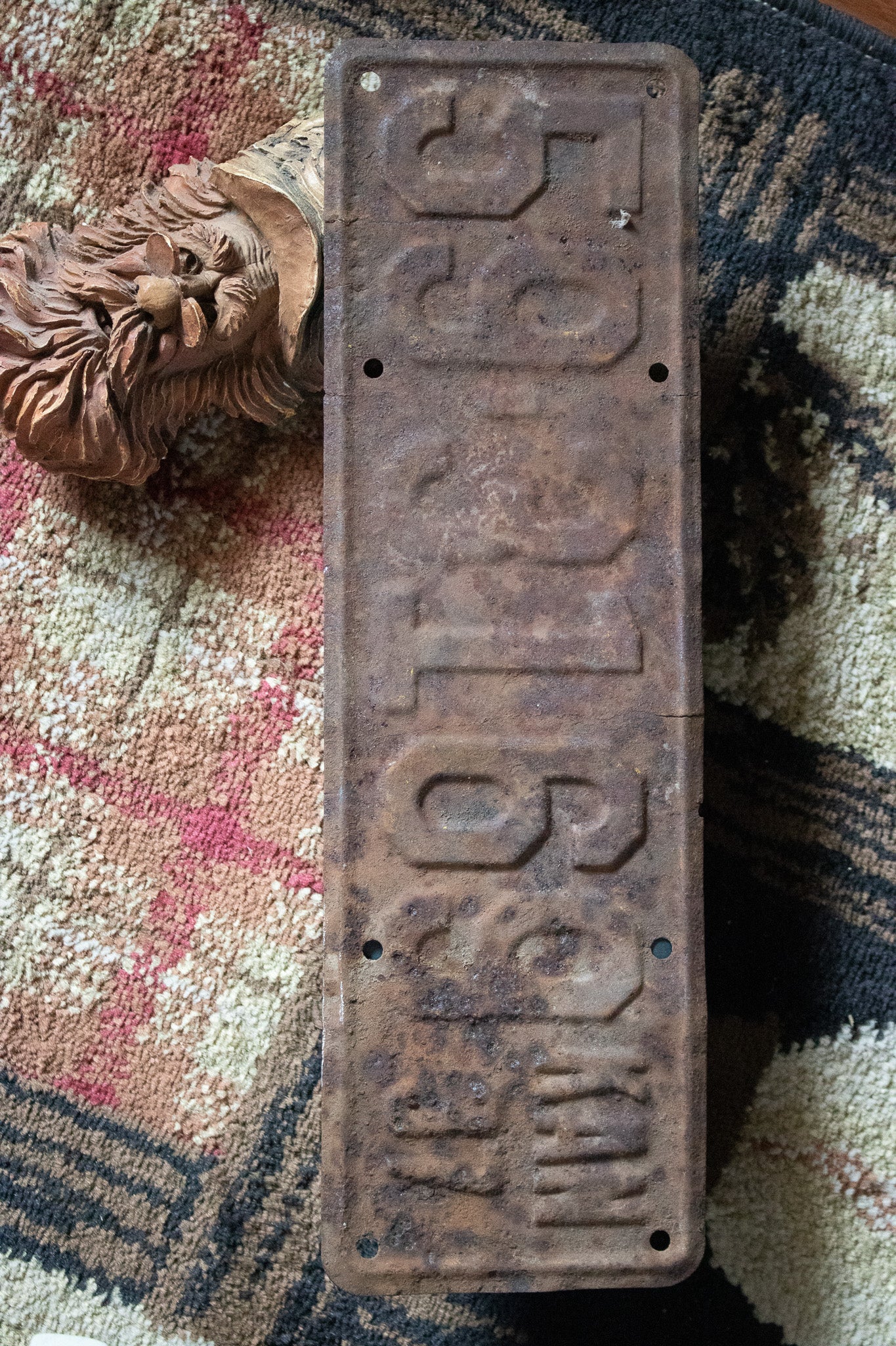 Vintage Rustic 1937 Collectible License Plates