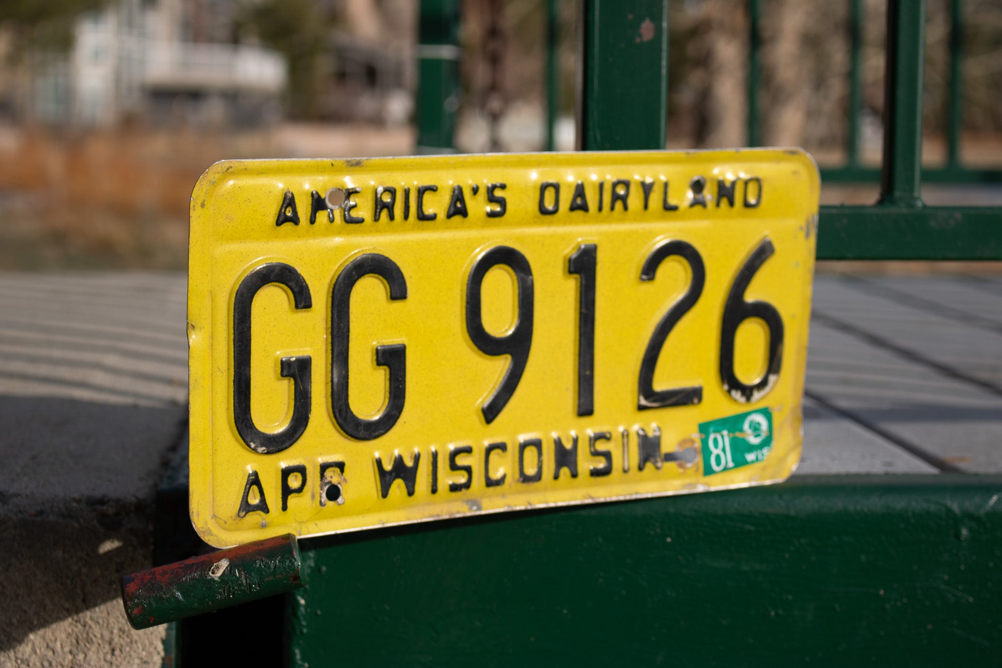 America's Dairyland APR Wisconsin License Plate