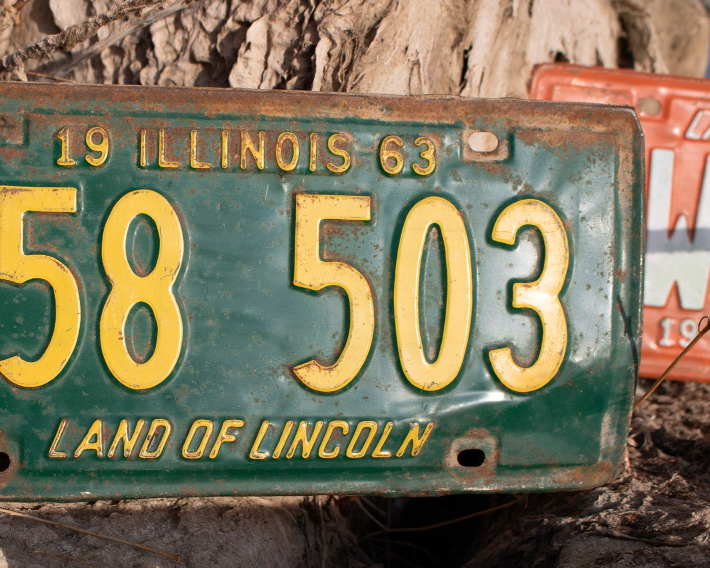 1963 Illinois Land of Lincoln License Plate