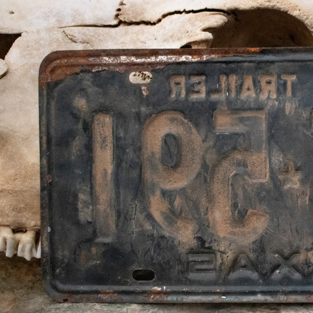 Farm trailer 64' Texas License Plate