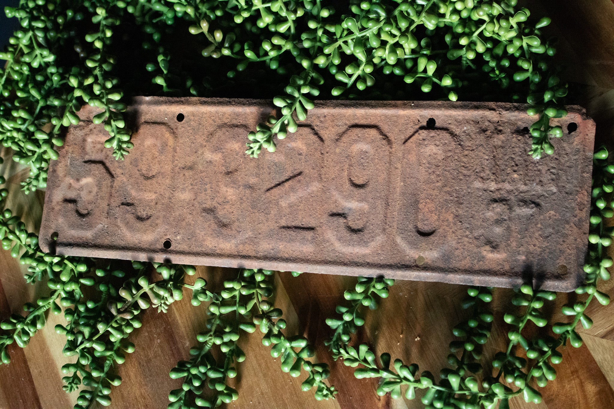 Vintage Rustic 1937 Collectible License Plates
