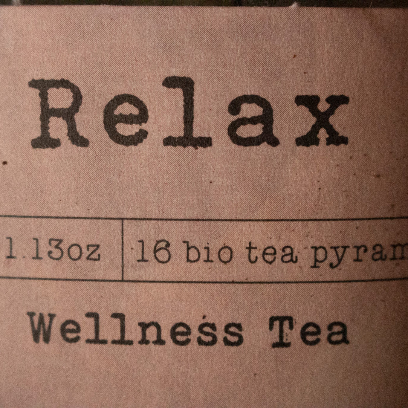 Charbrew Relax Wellness Tea Jar with 16 Bio Tea Pyramids