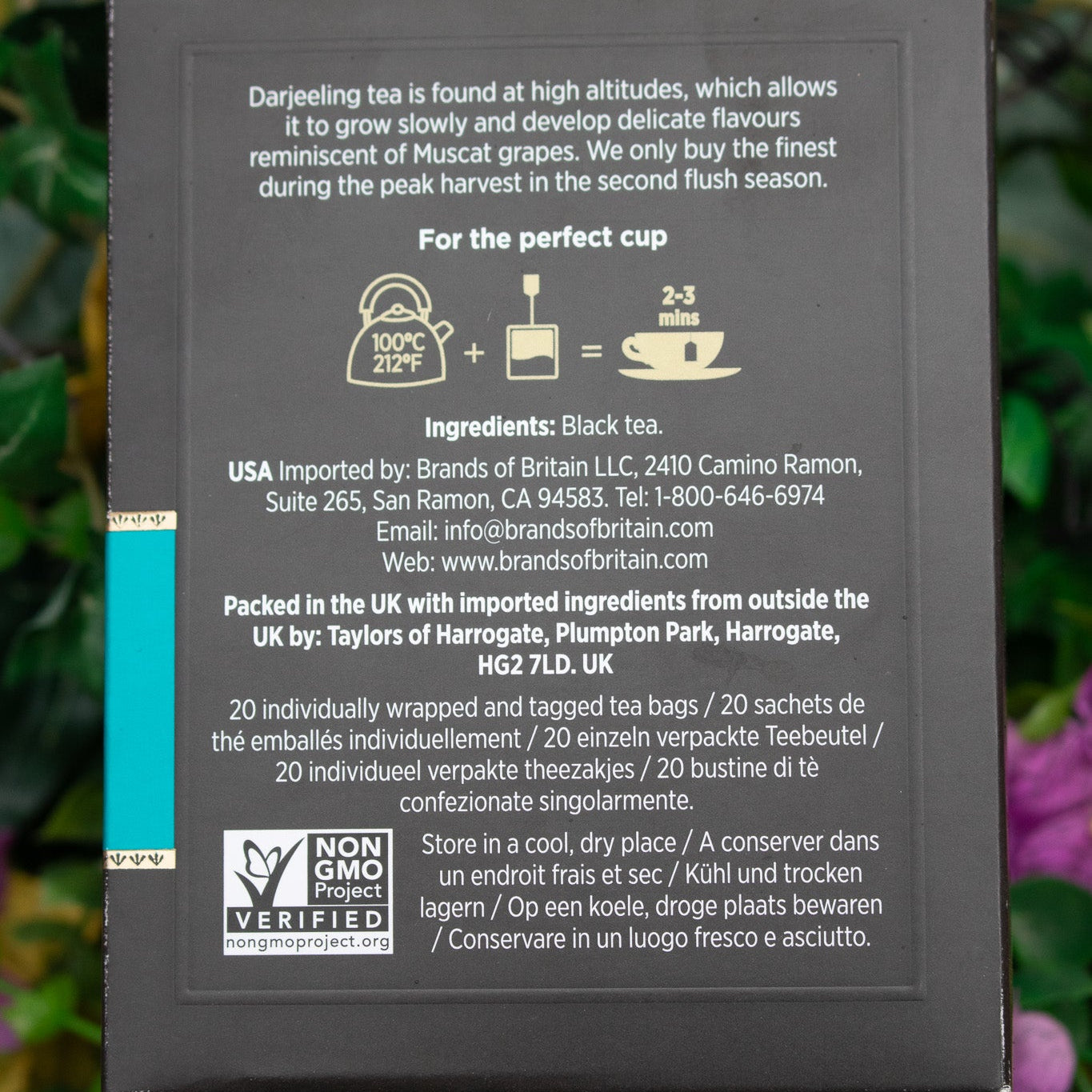 Taylors of Harrogate Black Tea 20 Individually Tagged and Wrapped Bags