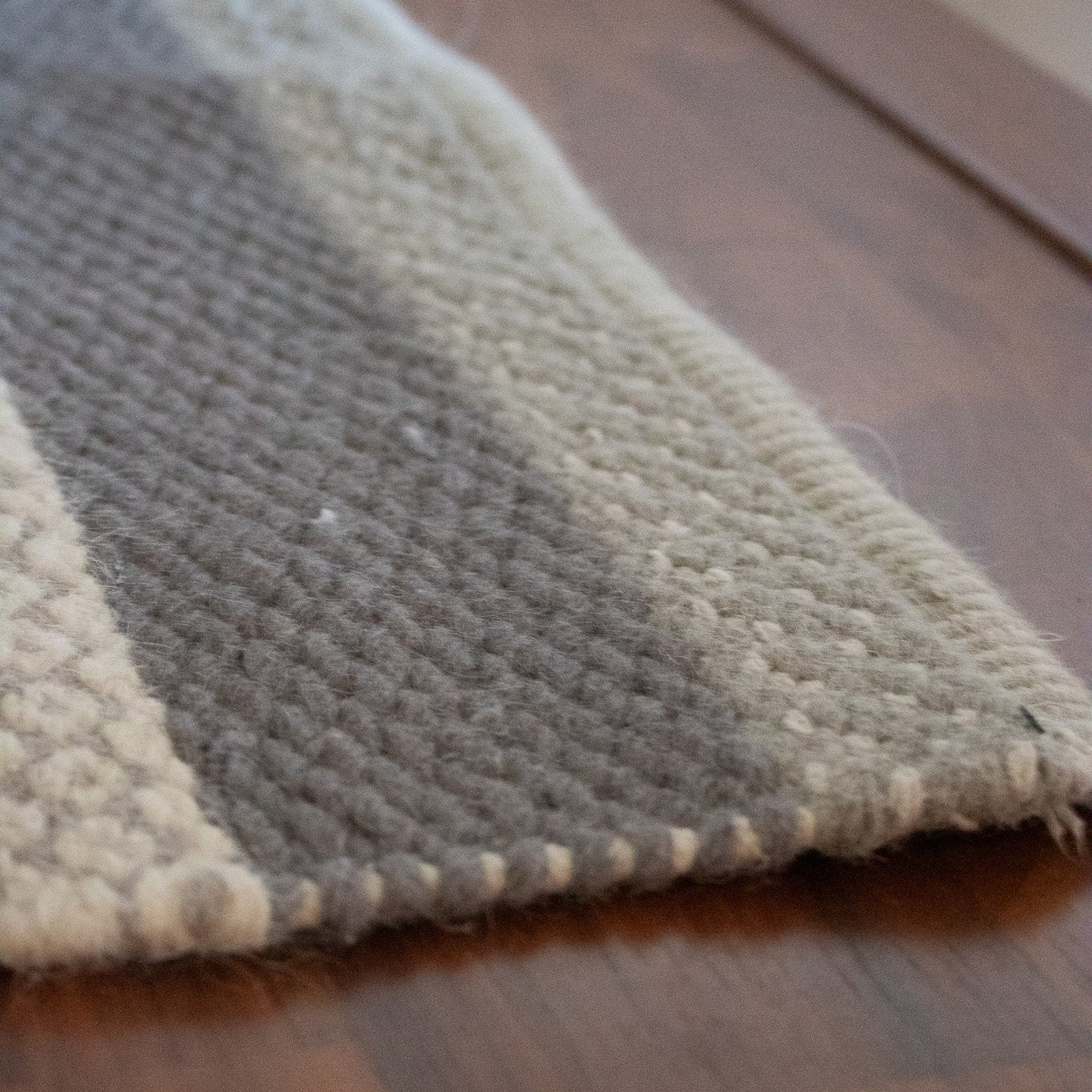 Care & Fair White Wool Rug – Handwoven in India with Artisan Craftsmanship