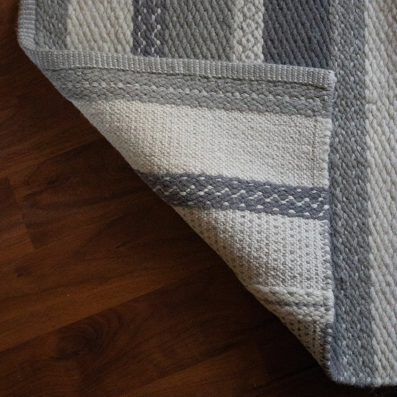 Care & Fair White Wool Rug – Handwoven in India with Artisan Craftsmanship