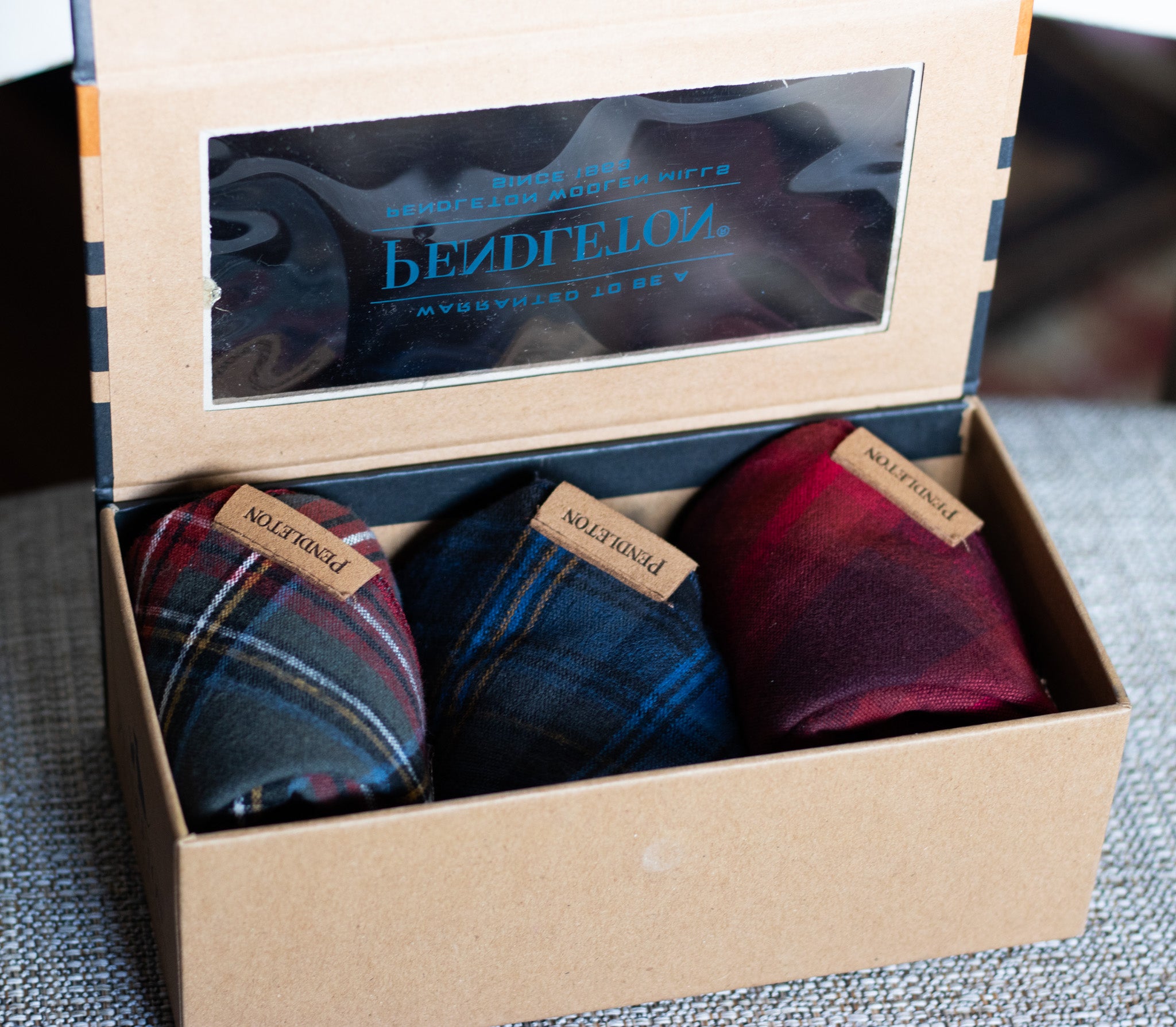 Pendleton Pet Gift Set of 3 classic plaid bandanas