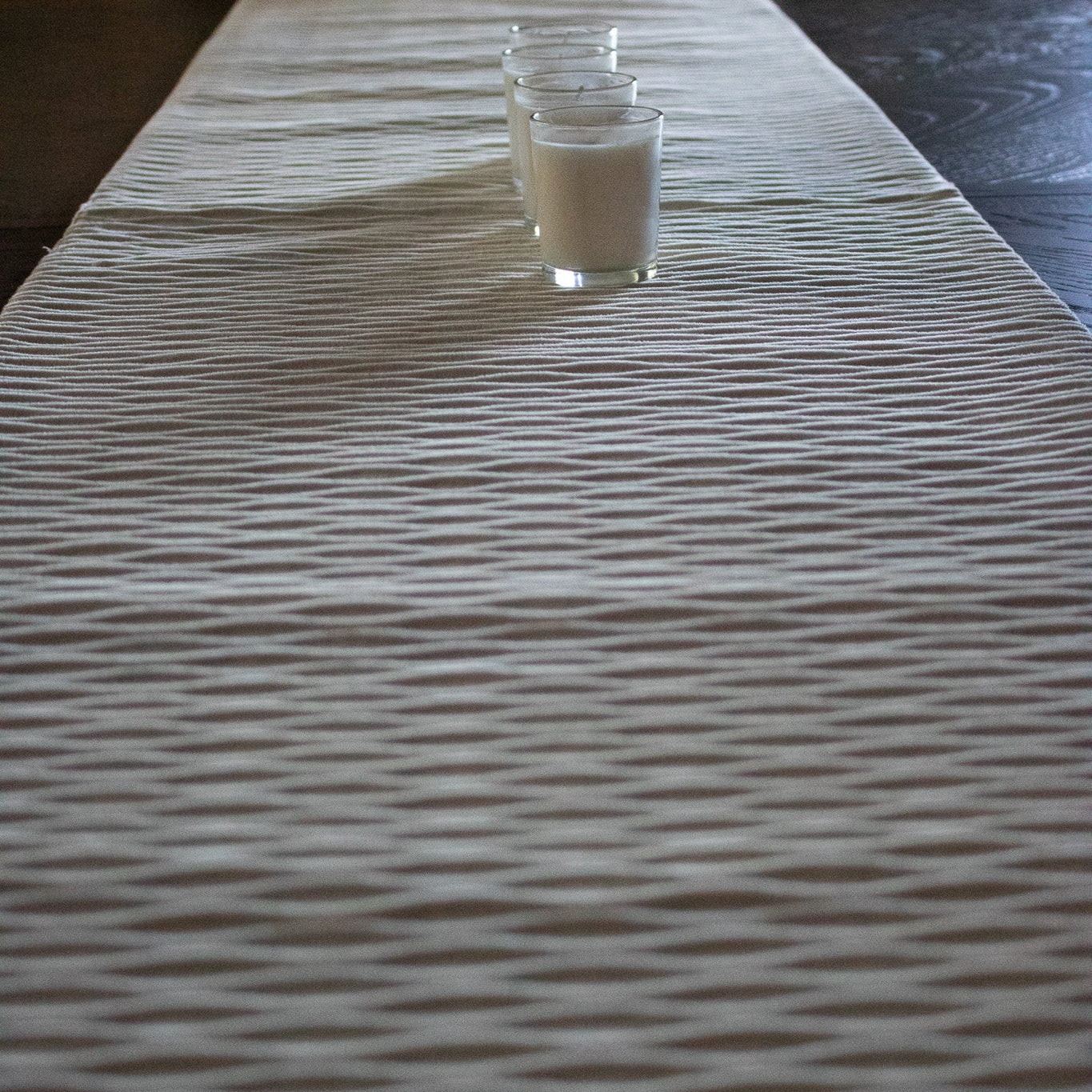 Dwell Studio Premiere Collection Cream Colored Table Runner