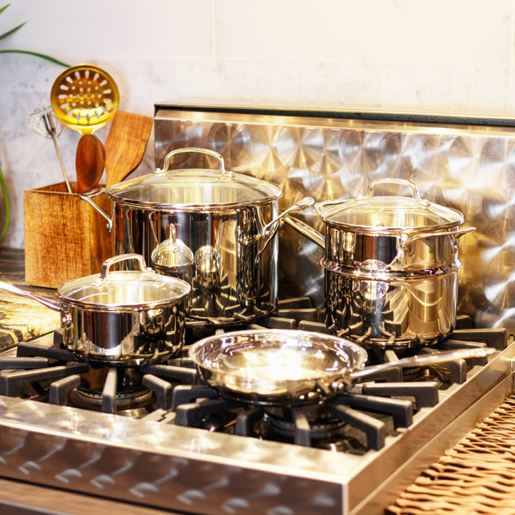 Cuisinart Chef's Classic Stainless Steel 11 Piece Cookware Set