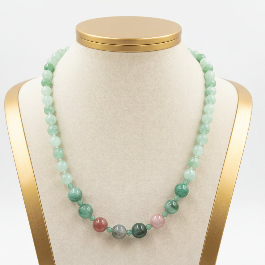 Beautiful Agate Stone Beaded Necklace