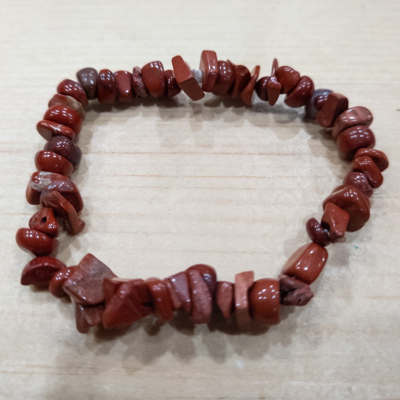 Jasper Stone Beaded Stretchy Bracelet