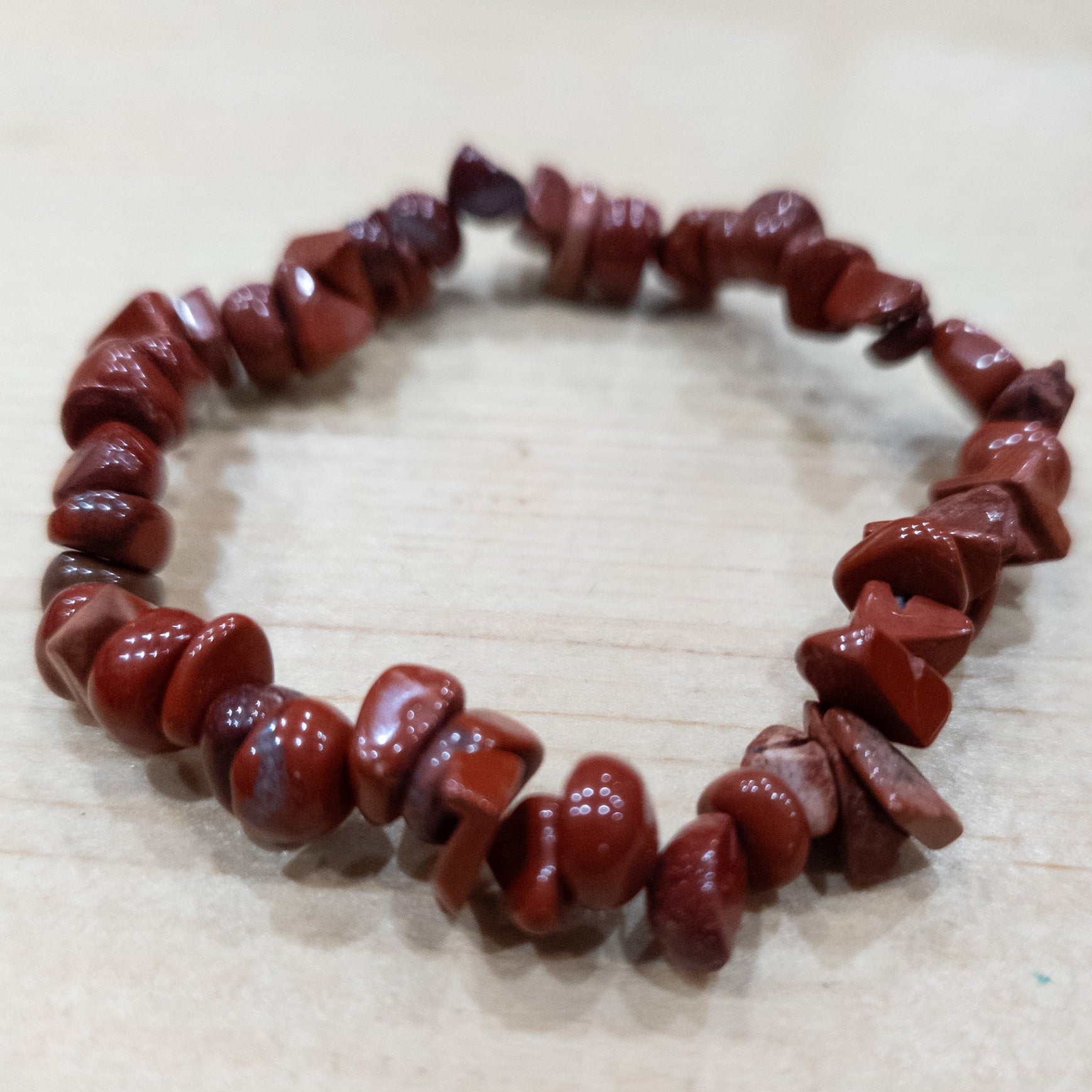 Jasper Stone Beaded Stretchy Bracelet