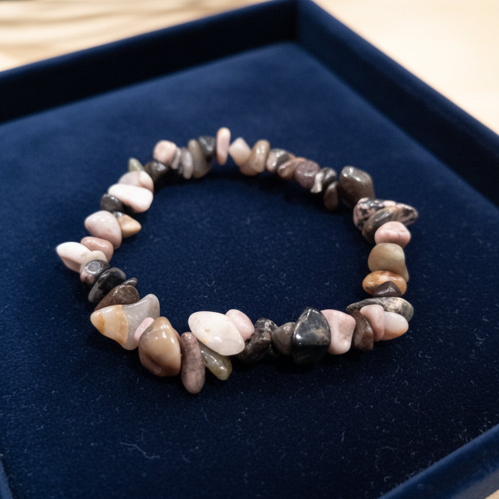 Beautifully Assorted Stone Beaded Stretchy Bracelet