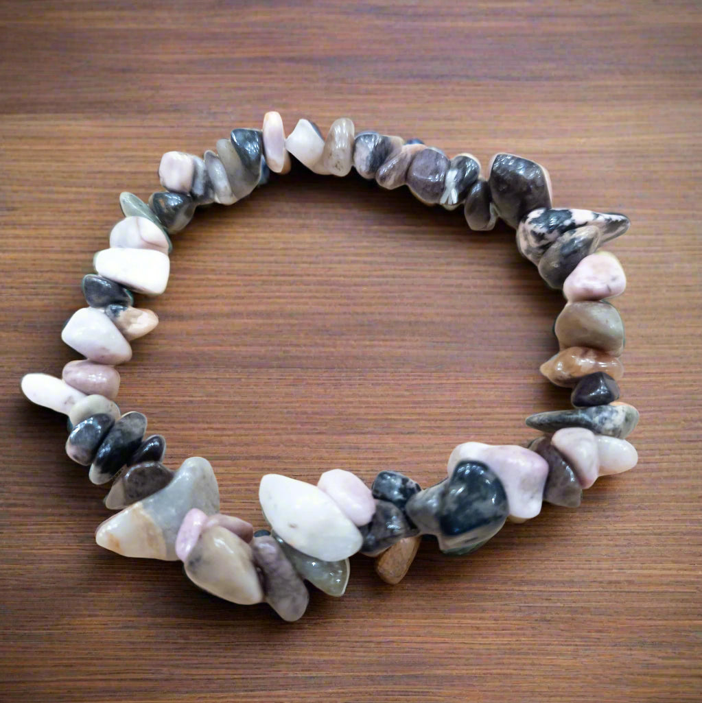 Beautifully Assorted Stone Beaded Stretchy Bracelet