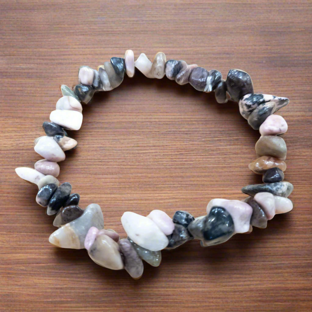 Beautifully Assorted Stone Beaded Stretchy Bracelet