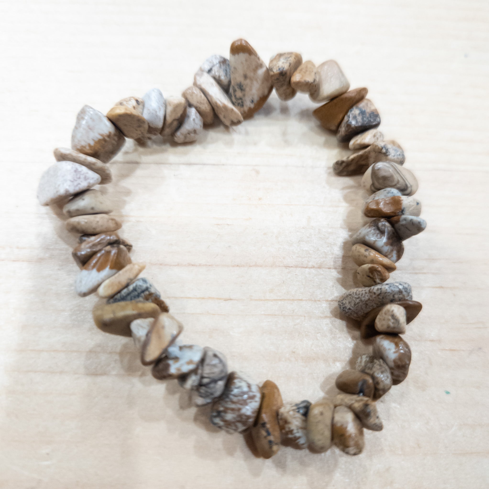 Jasper Stone Beaded Stretchy Bracelet