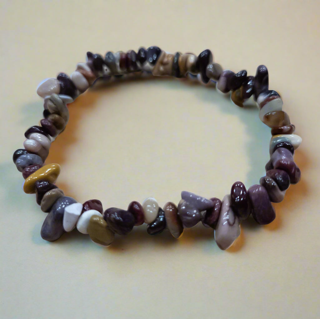 Assorted Jasper Stones Beaded Stretchy Bracelet