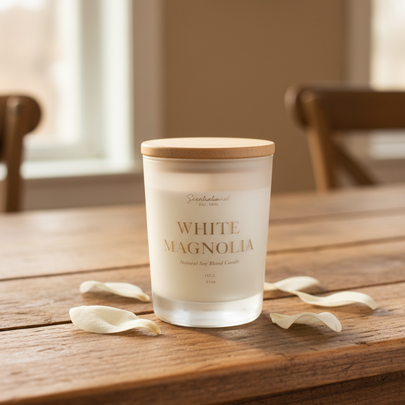 Scentsational White Magnolia Candle