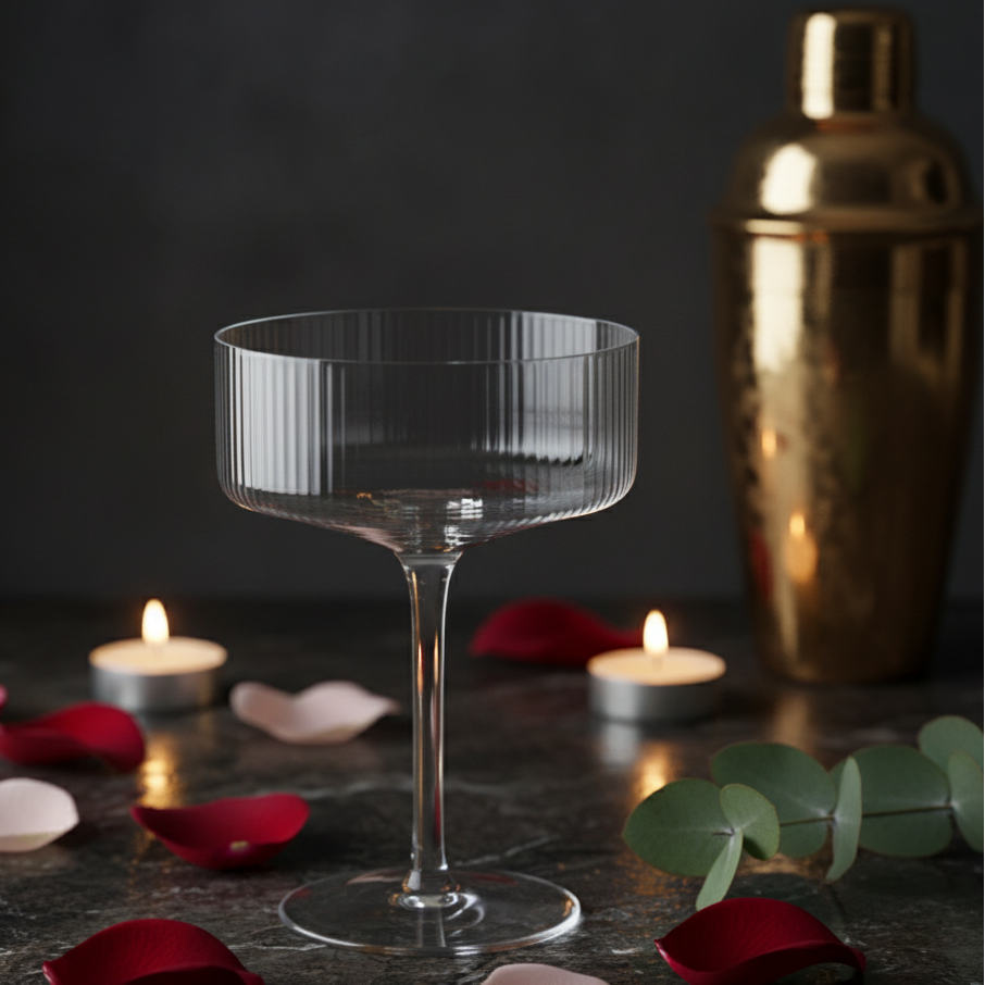 Fluted Cocktail Coup Elegant 13.5oz