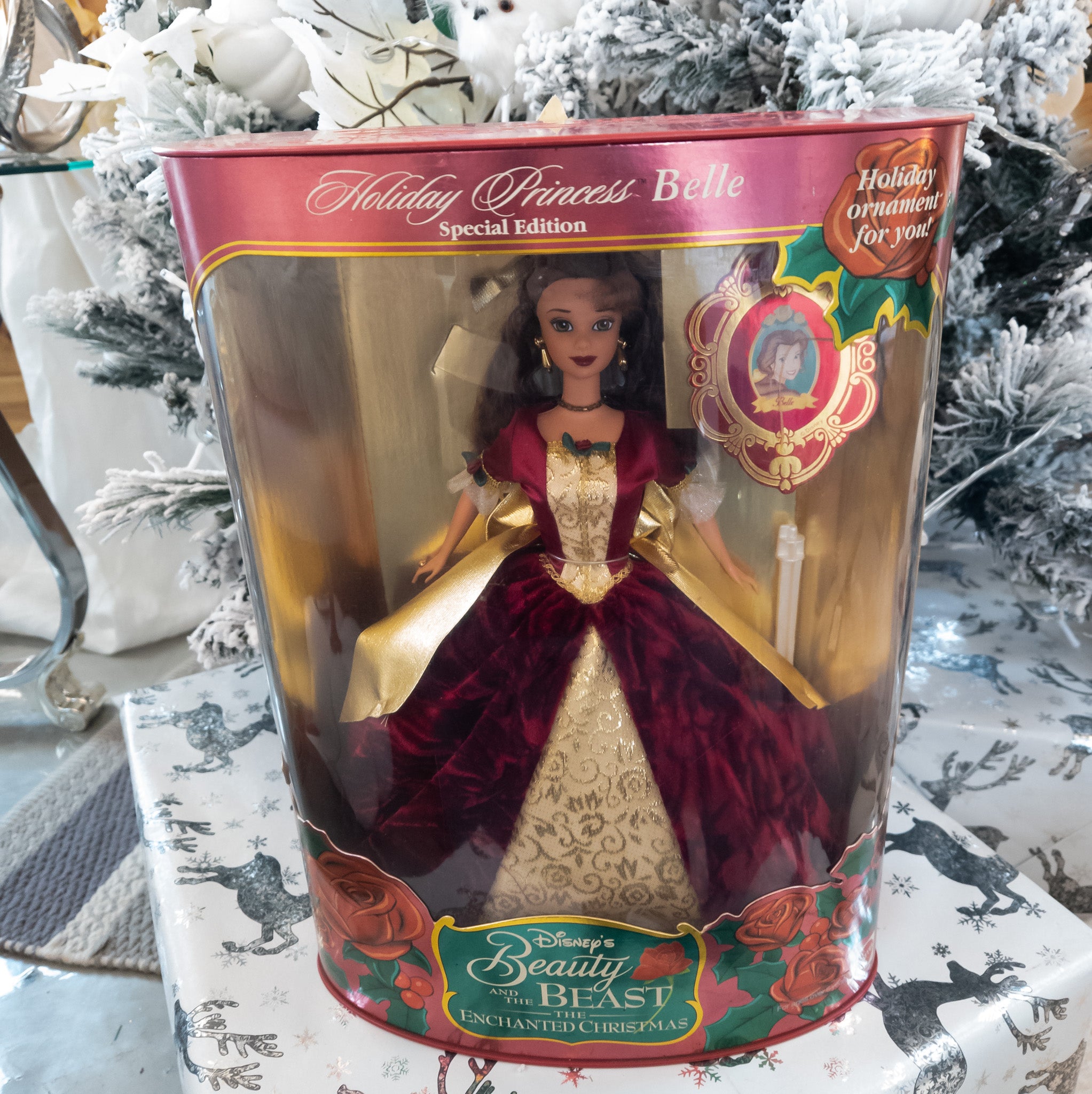 Vintage 1997 Special Edition Holiday Princess Walt Disney's Belle By Mattel