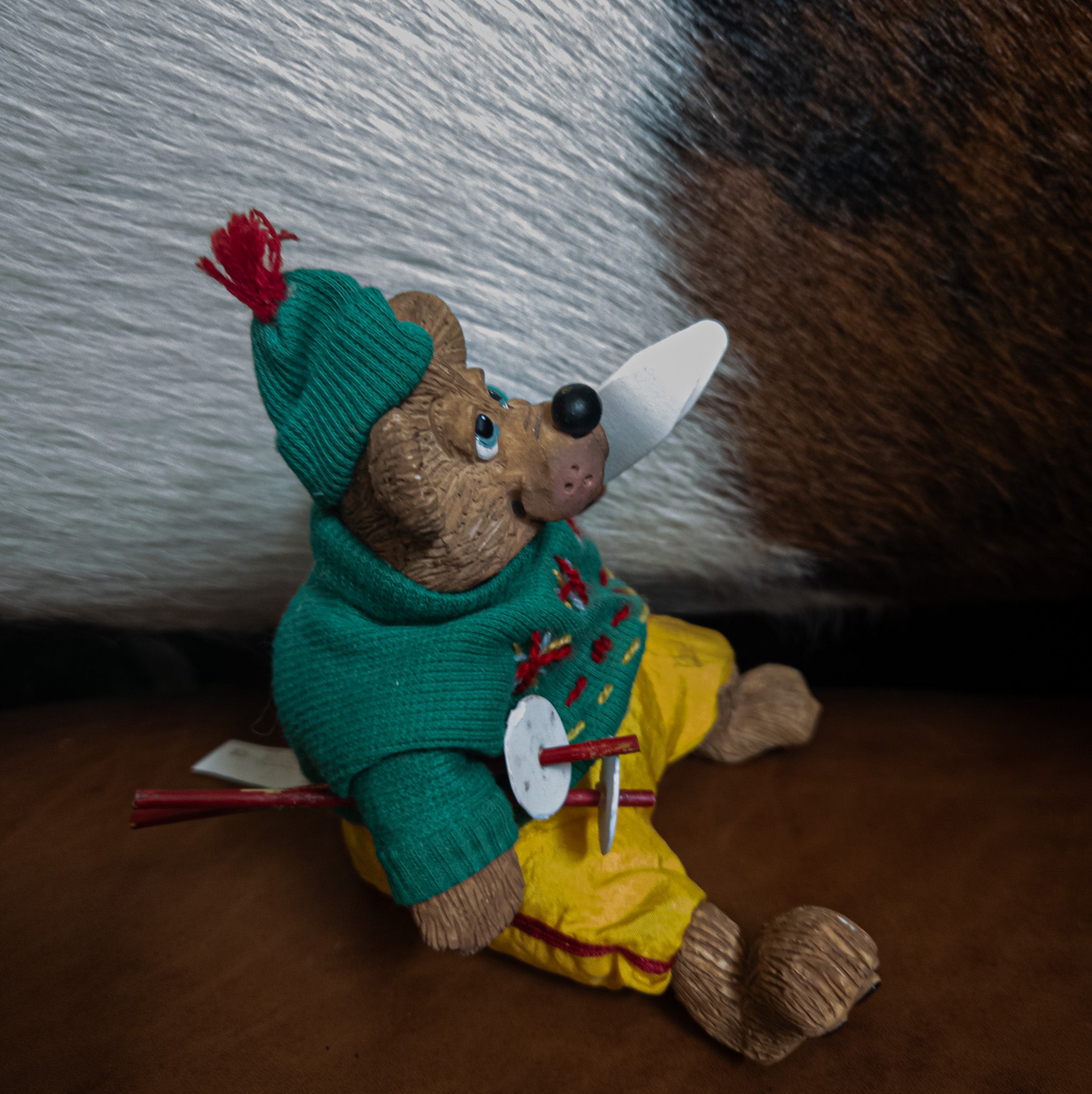 Russ Berrie & Co Bear With Skis