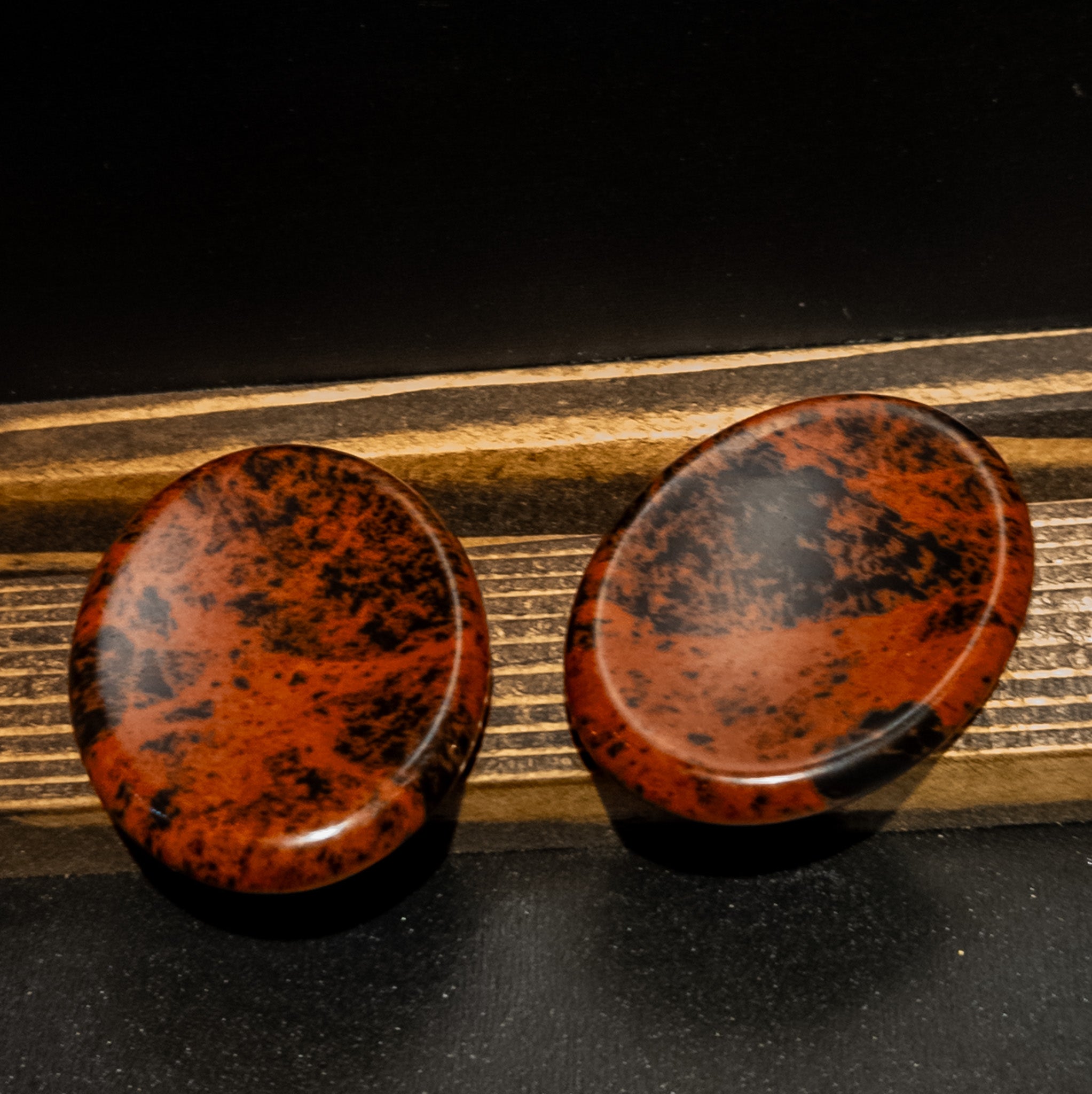 Mahogany Obsidian Worry Stone