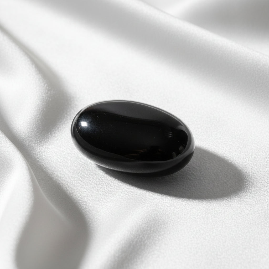 Black Obsidian Palm Stones