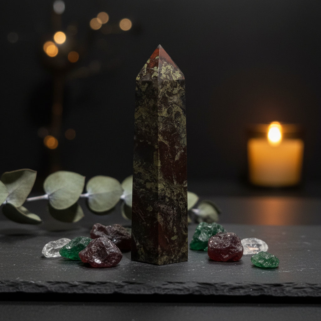 Dragon's Blood Jasper Tower