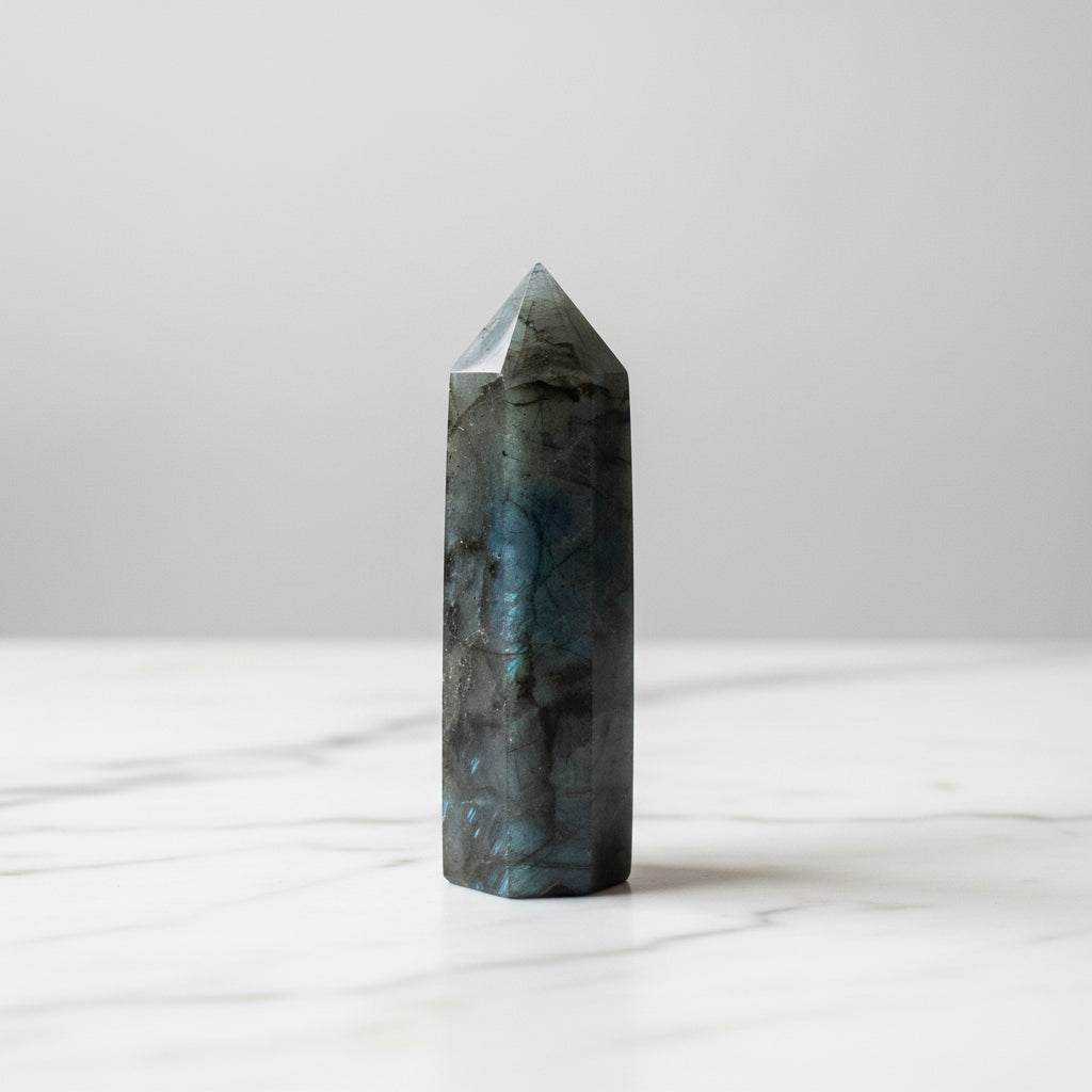 Labradorite Crystal Point Tower Natural Healing Stone