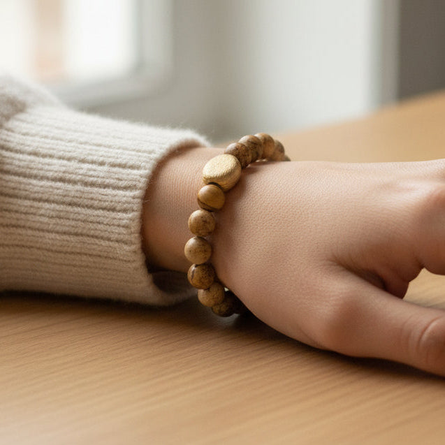 Landscape Jasper Stretch Bracelet