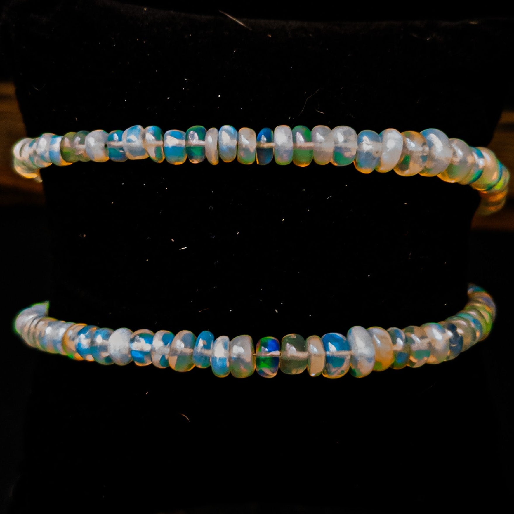 Ethiopian Opal Gemstone Bead Bracelet