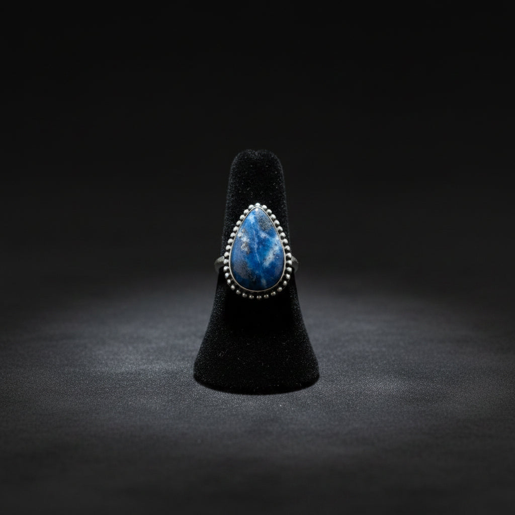 Lapis Lazuli Gemstone 925 Sterling Silver Plated Rings