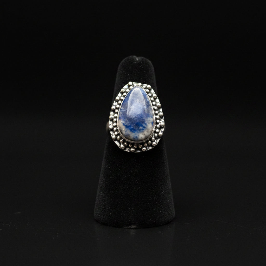 Lapis Lazuli Gemstone 925 Sterling Silver Plated Rings