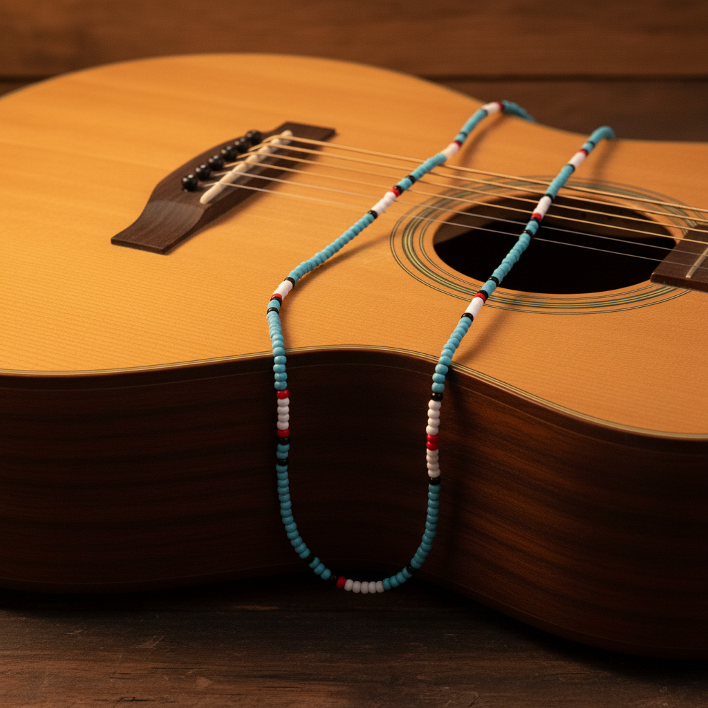 Jim Morrison Inspired Beaded Necklace