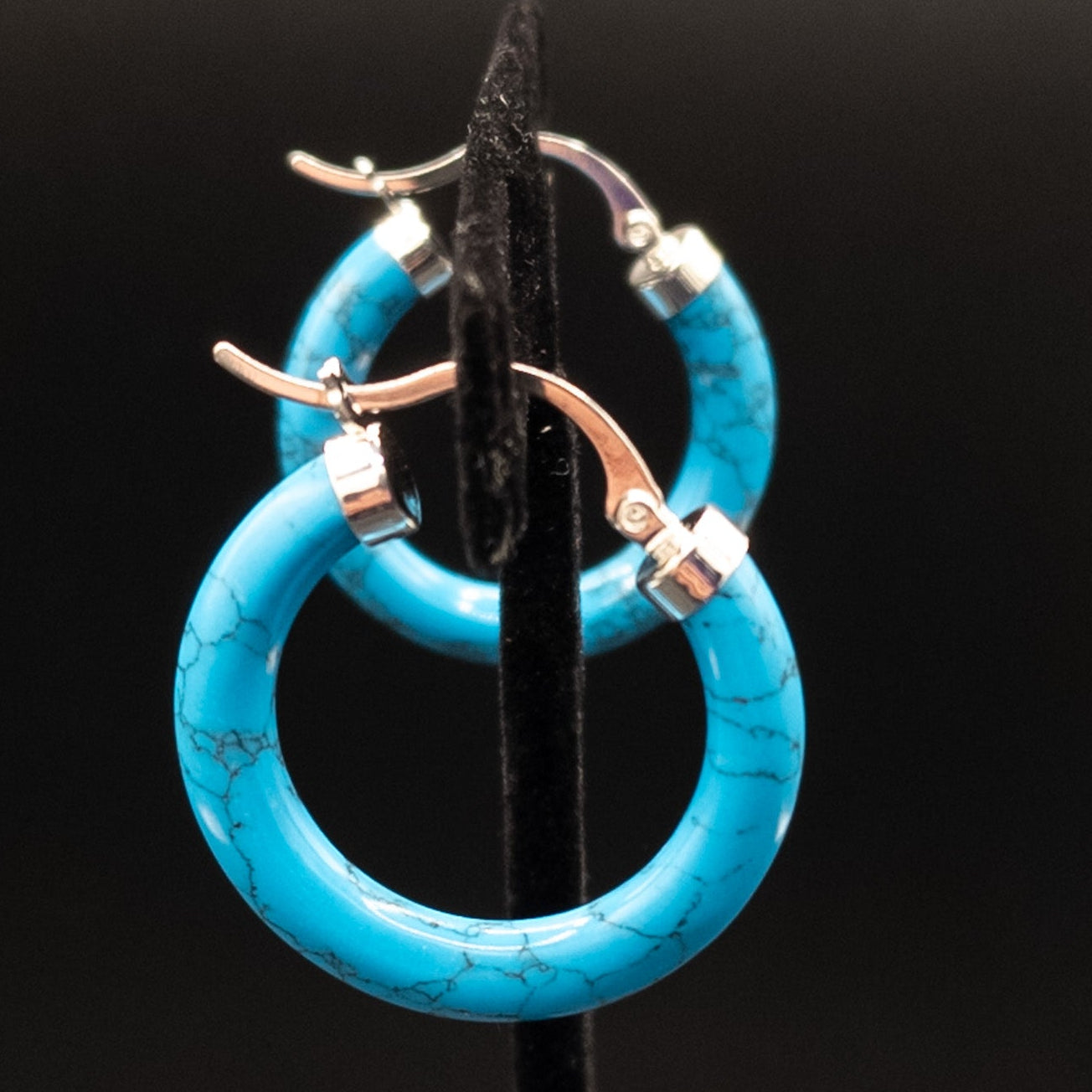 Turquoise Hoop Earrings