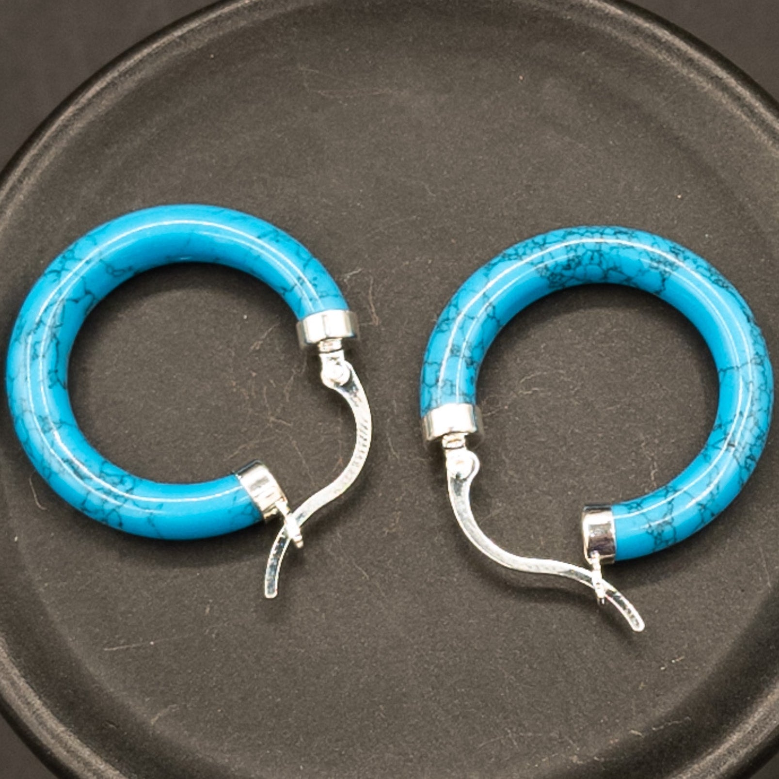 Turquoise Hoop Earrings